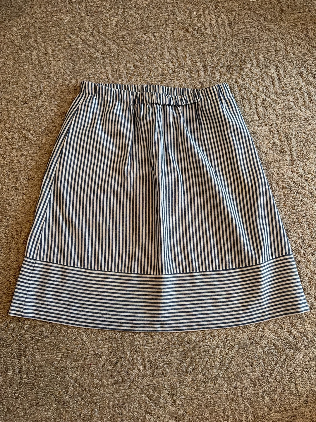 J. Crew Striped A-Line Skirt Size M