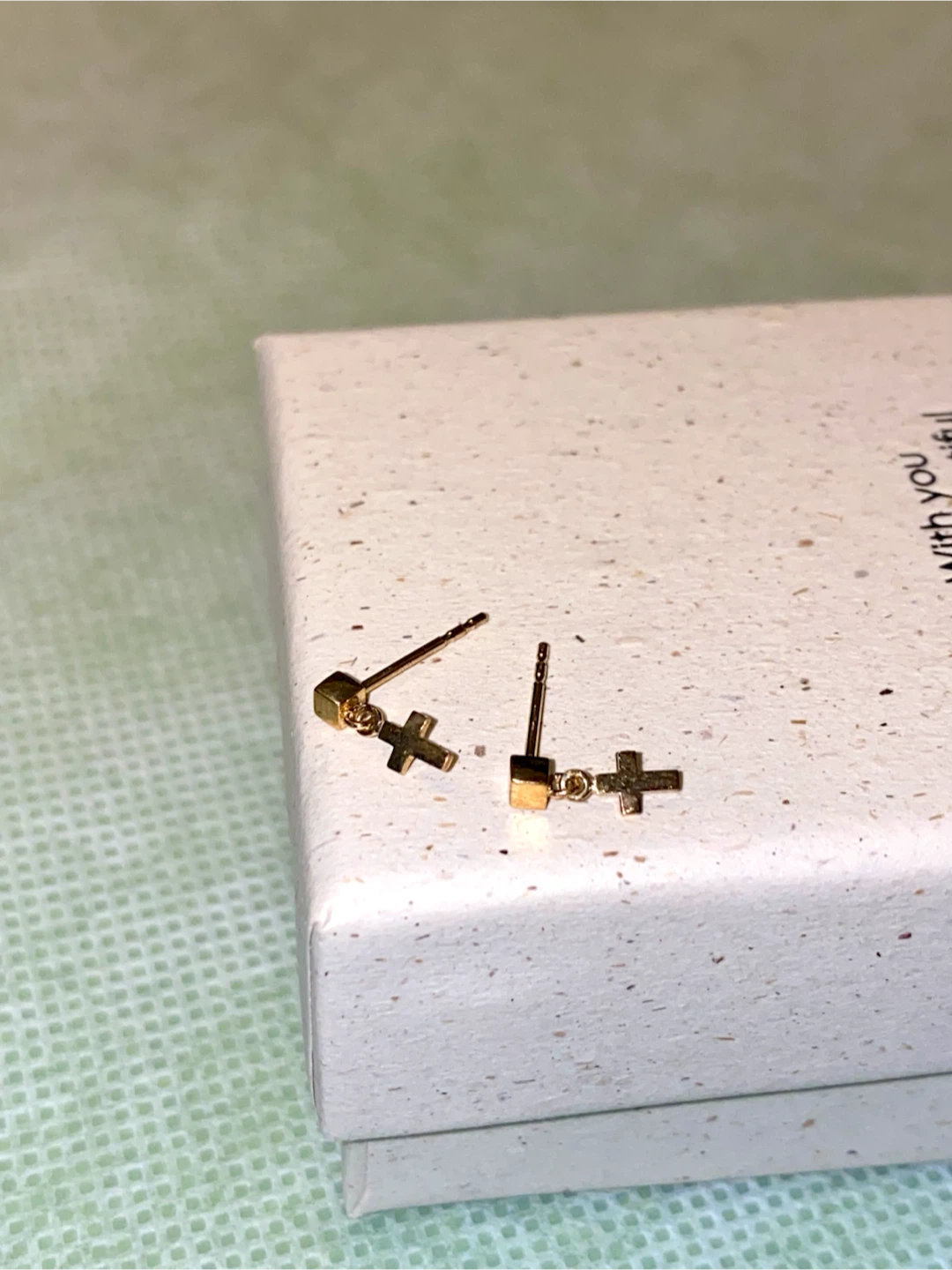 10K Gold Dangle Cross Earrings - photo 5