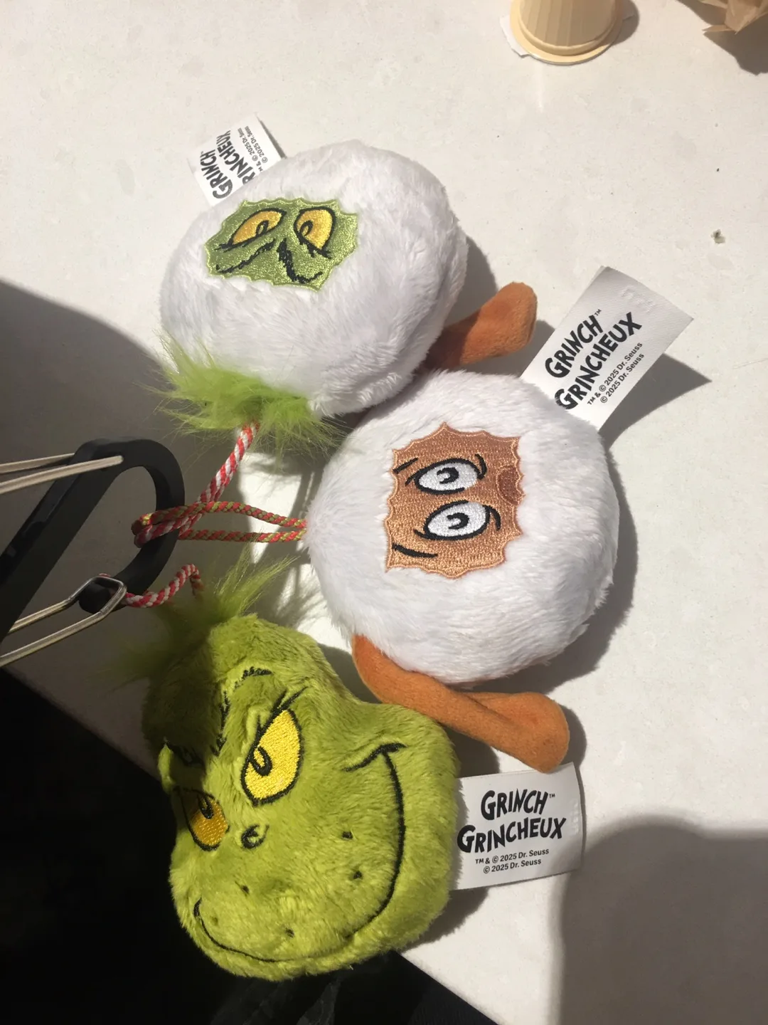 Grinch fluffy charms