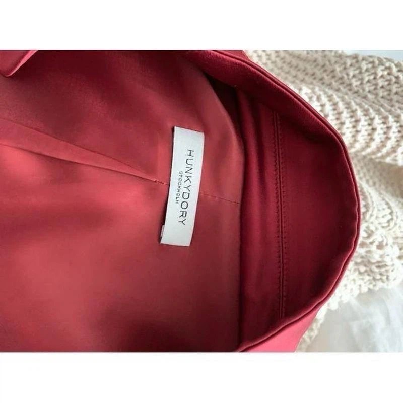 Hunkydory Red Satin Blazer – Size M - photo 4