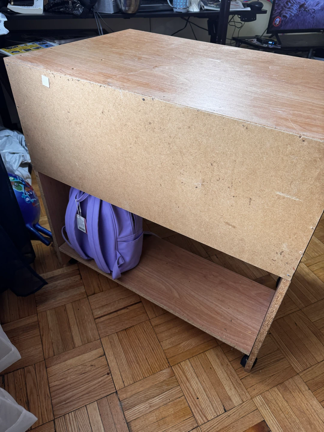 Wooden Desk with Pull-Out Keyboard Tray - photo 5