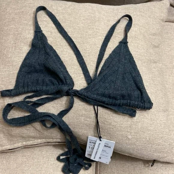 ZARA Knitted Strappy Bralette – Size S - photo 2