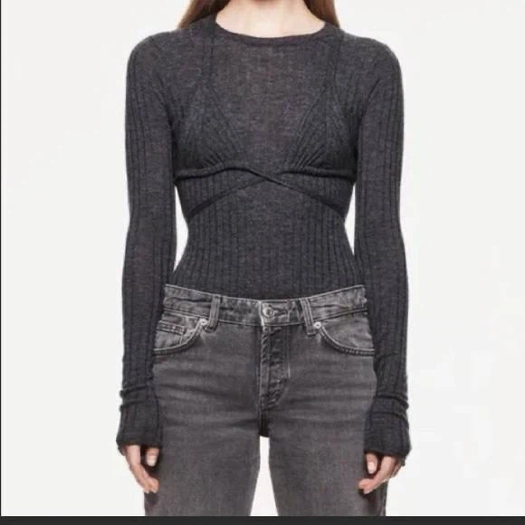 ZARA Knitted Strappy Bralette – Size S - photo 5