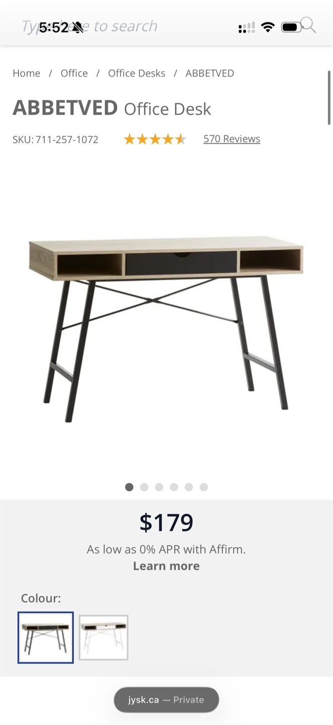Wooden Desk with Drawer ( JYSK ABBETVED) - photo 5