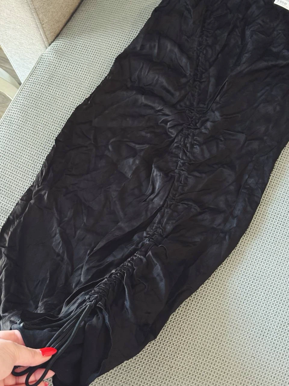 H&M Black Satin Dress – Size 4 (XS–S) - photo 3