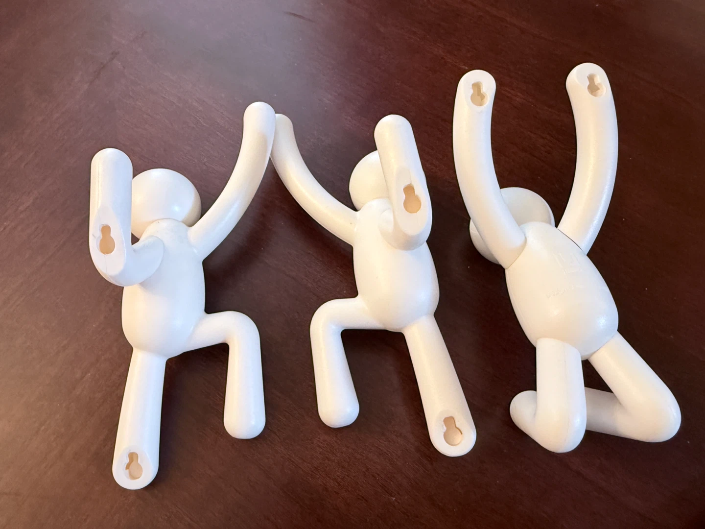 White Man-Shaped Wall Hooks - Set of 3 - photo 3