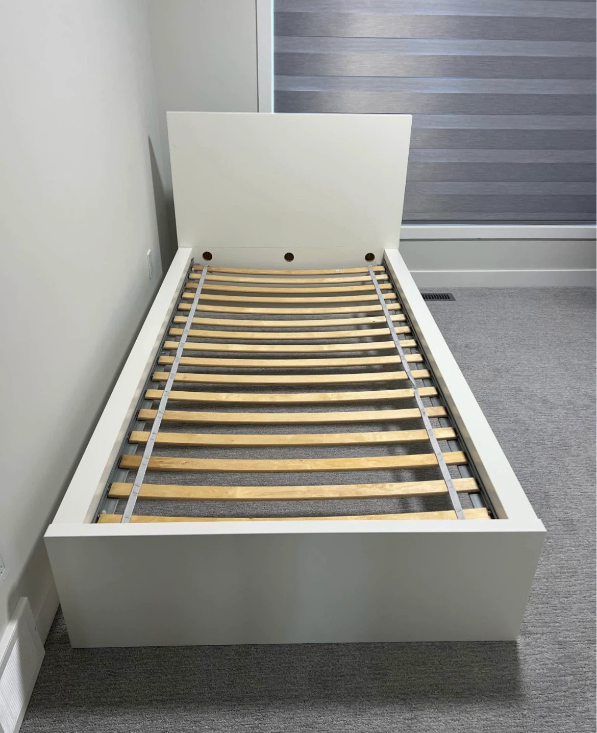IKEA Twin bed frame in white