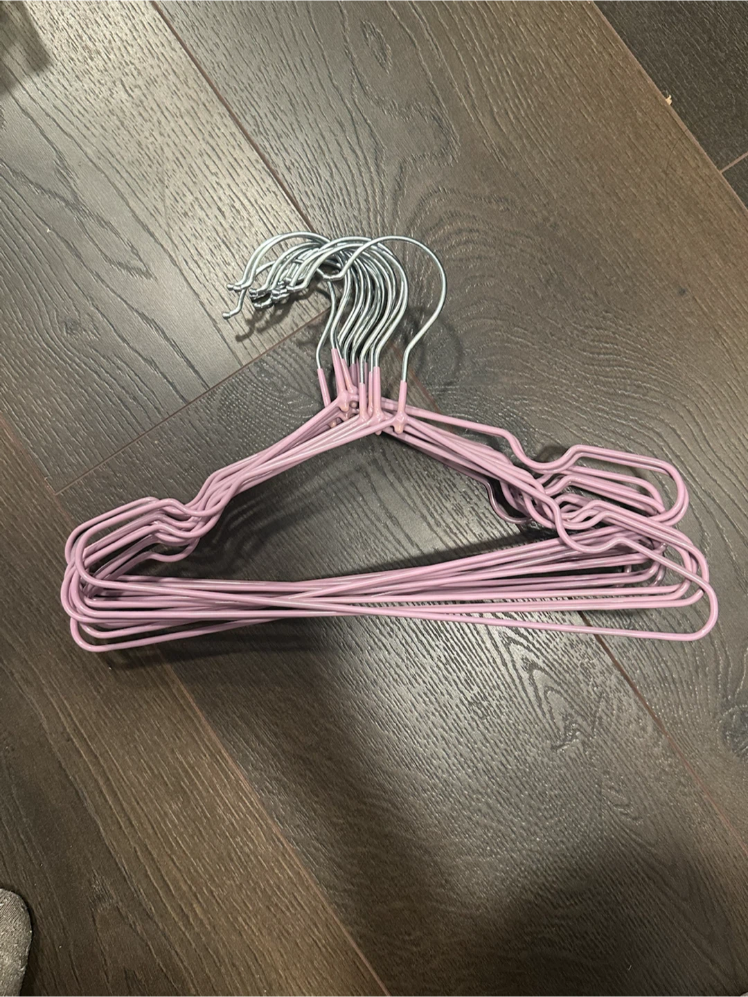 Kids Pink Metal Hangers – Set of 15