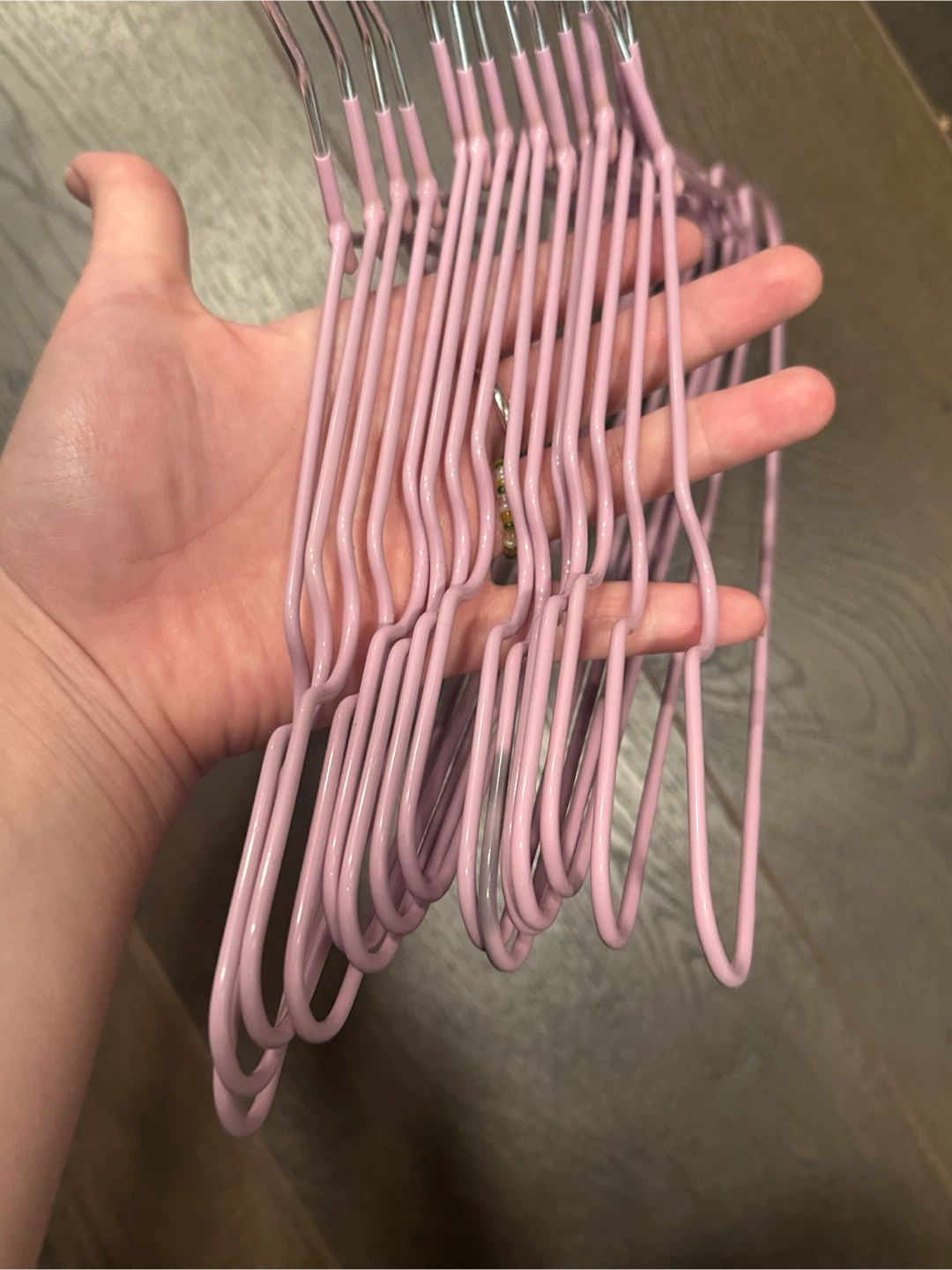 Kids Pink Metal Hangers – Set of 15 - photo 2