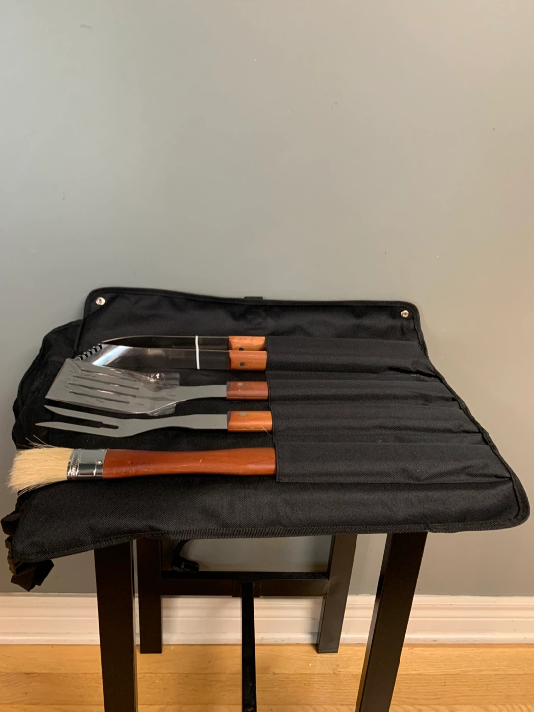 New- 4 Piece BBQ Tool Set with Apron