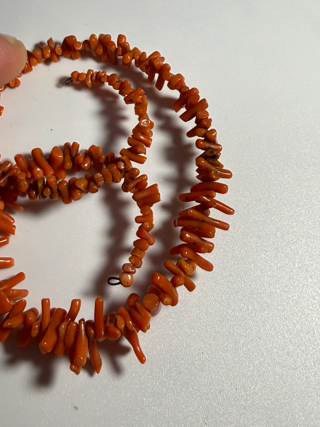 Orange Coral Branch Bracelet - photo 4