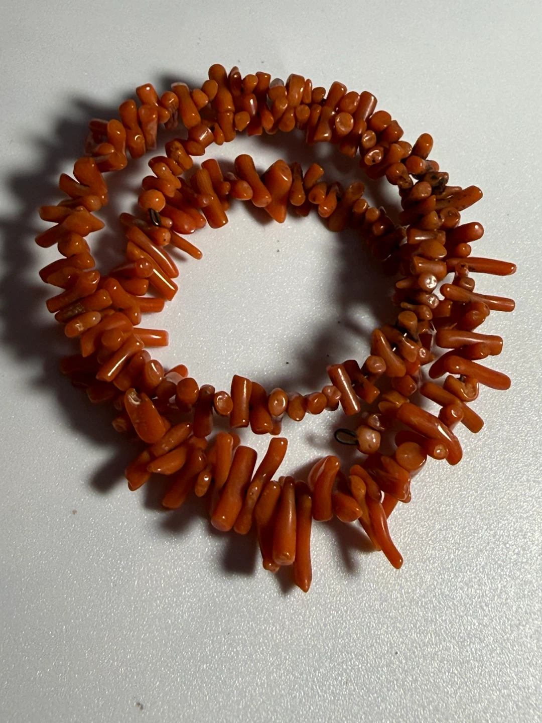 Orange Coral Branch Bracelet - photo 5