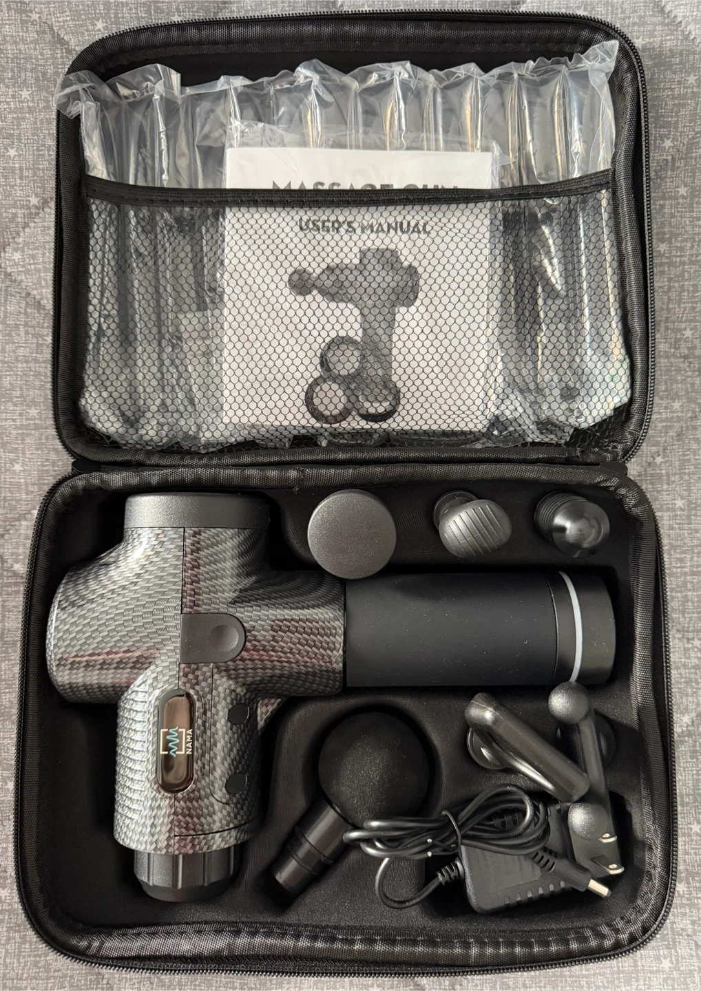 【NEW】NAMA Massage Gun with Accessories and Carrying Case