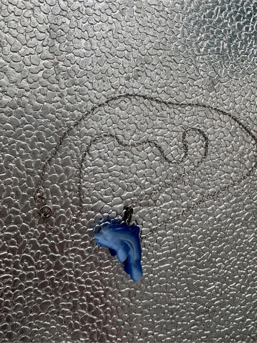 Blue Dolphin Pendant Necklace