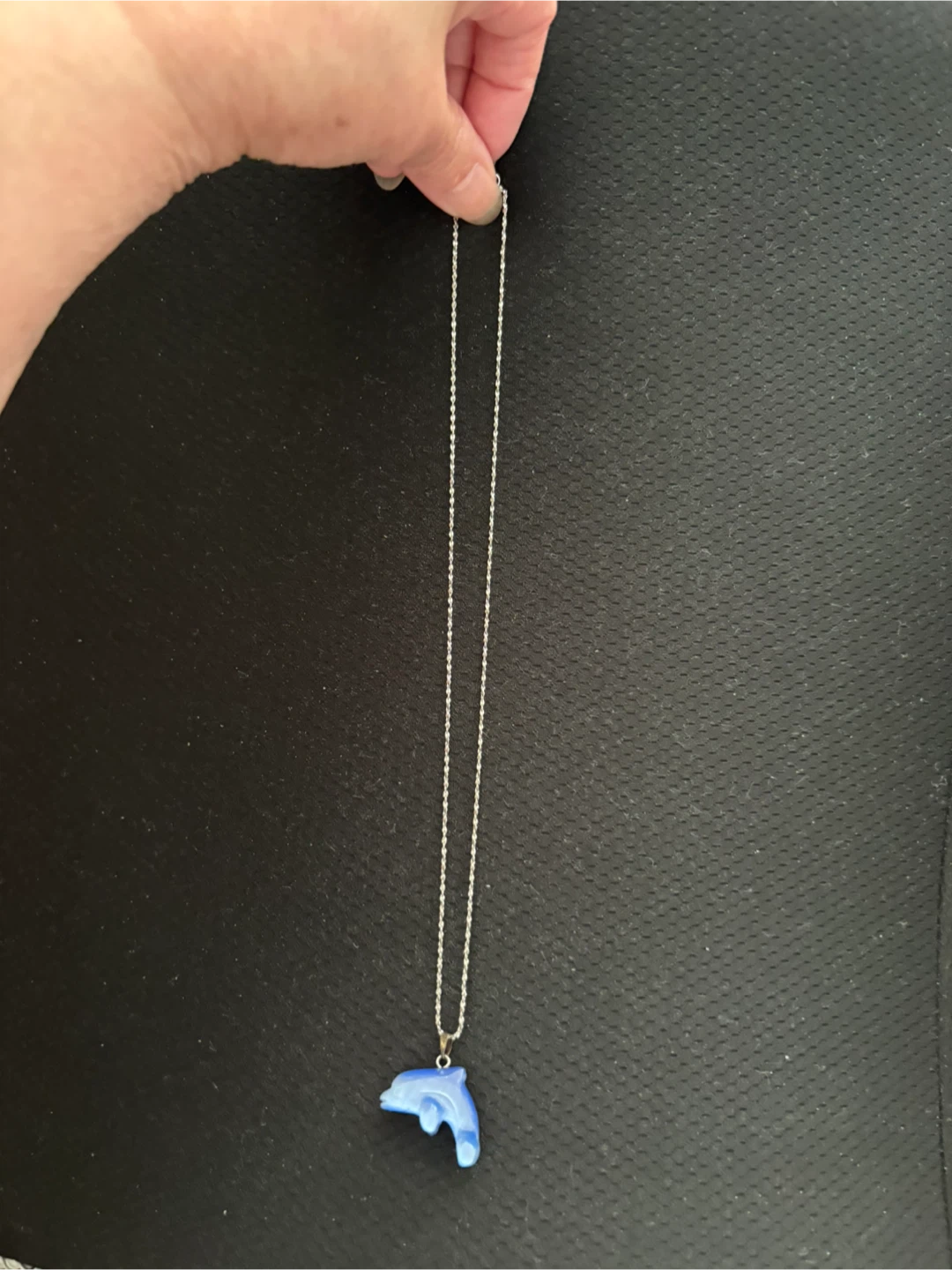 Blue Dolphin Pendant Necklace - photo 2