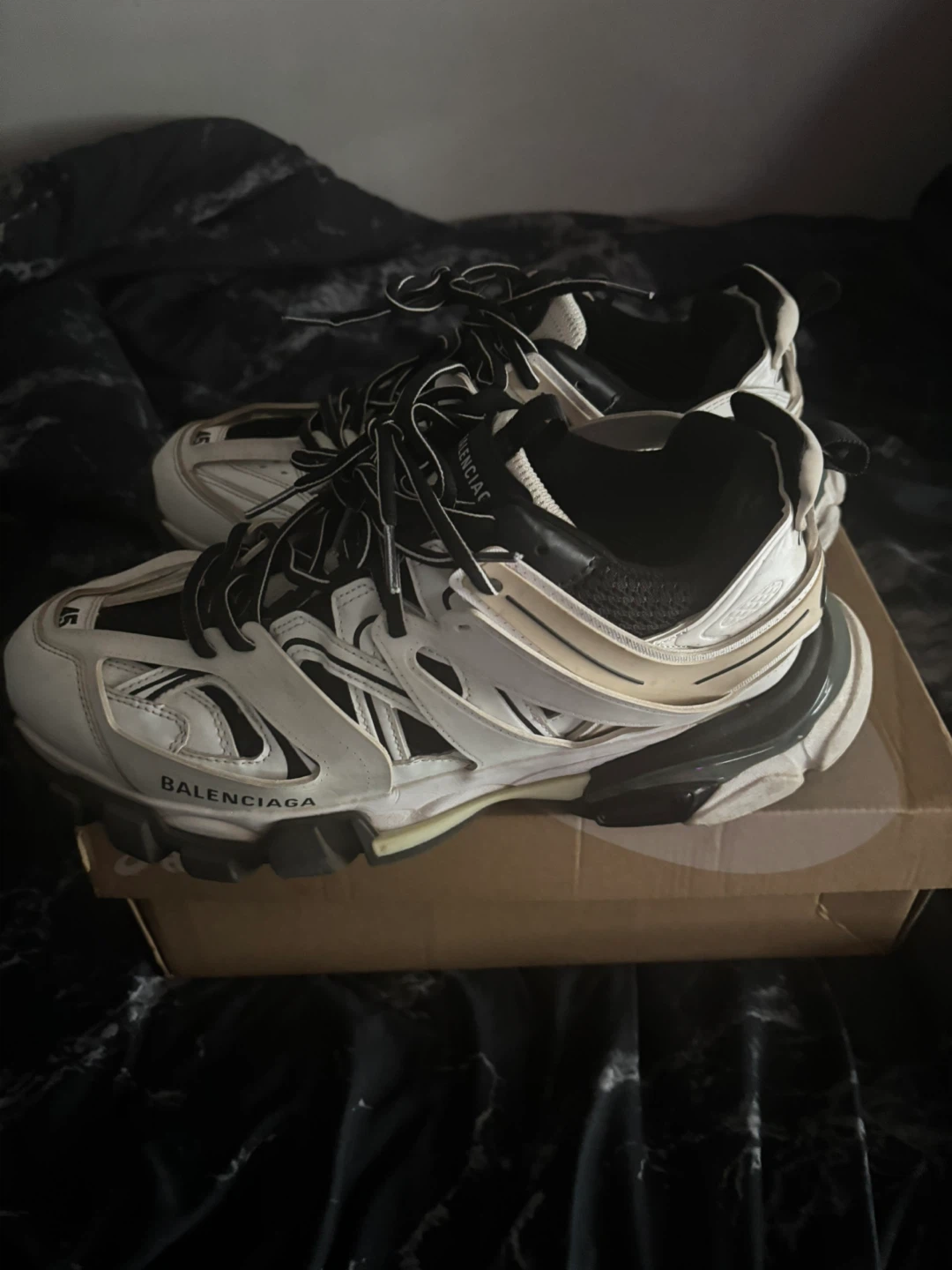 Balenciaga Track Sneakers White Black Size 45 - photo 4
