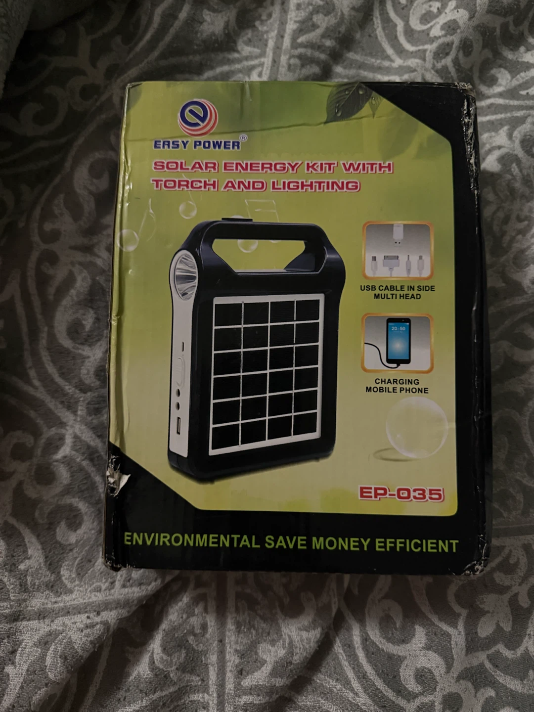Easy Power Solar Energy Kit with Torch and Lighting EP-035