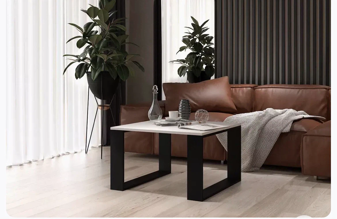 Modern Square Side Table new in box never assembled - photo 2