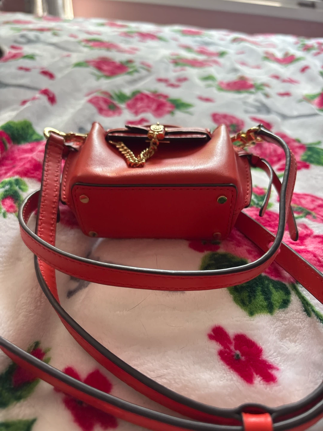 Mini Michael Kors Orange Leather Top-Handle Bag - photo 2