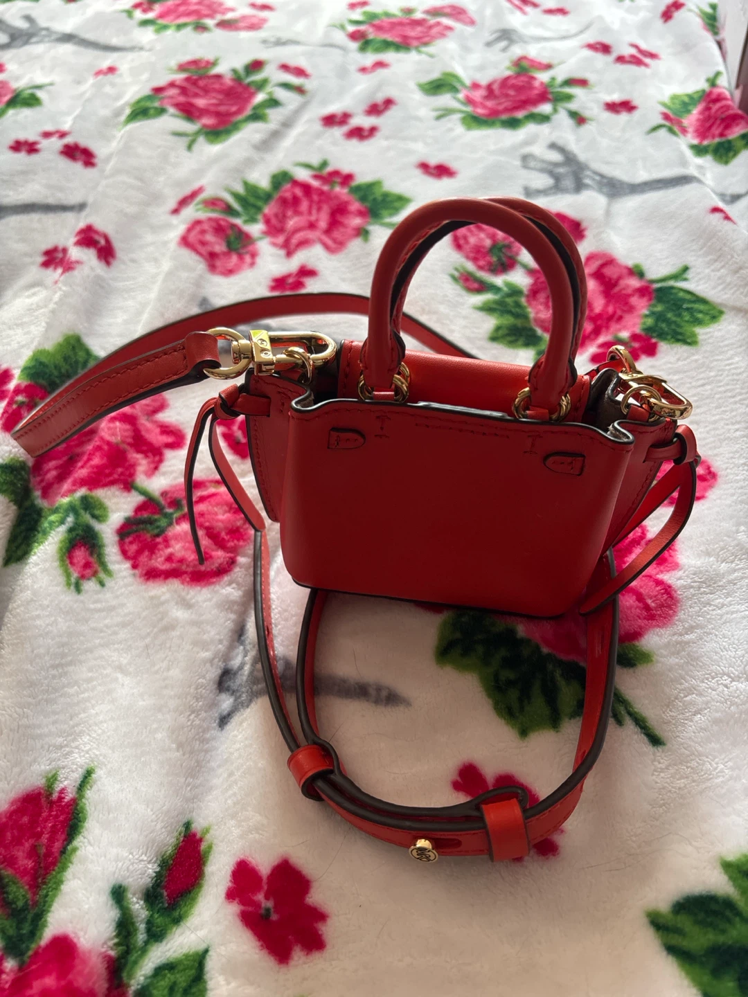 Mini Michael Kors Orange Leather Top-Handle Bag - photo 3