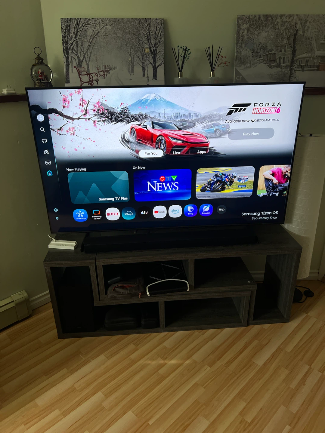 Samsung 65” Smart TV with Soundbar