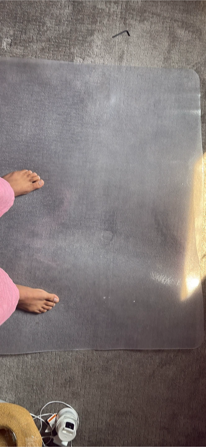 Plastic protection chair mat for carpet or other floor