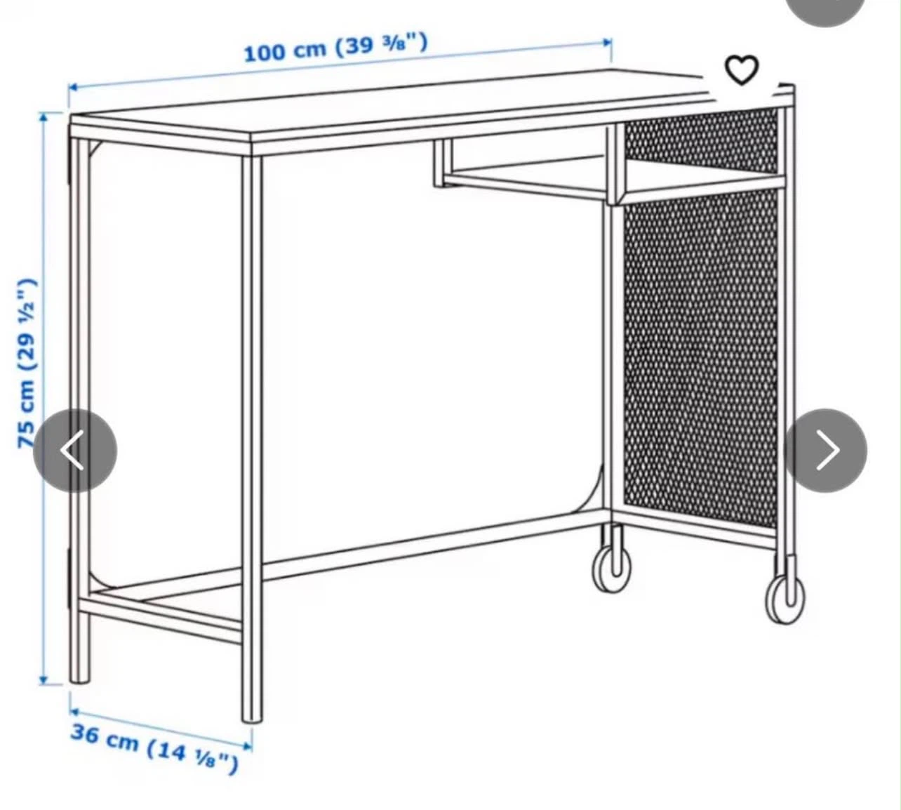 IKEA FJÄLLBO Laptop Office Desk - photo 2