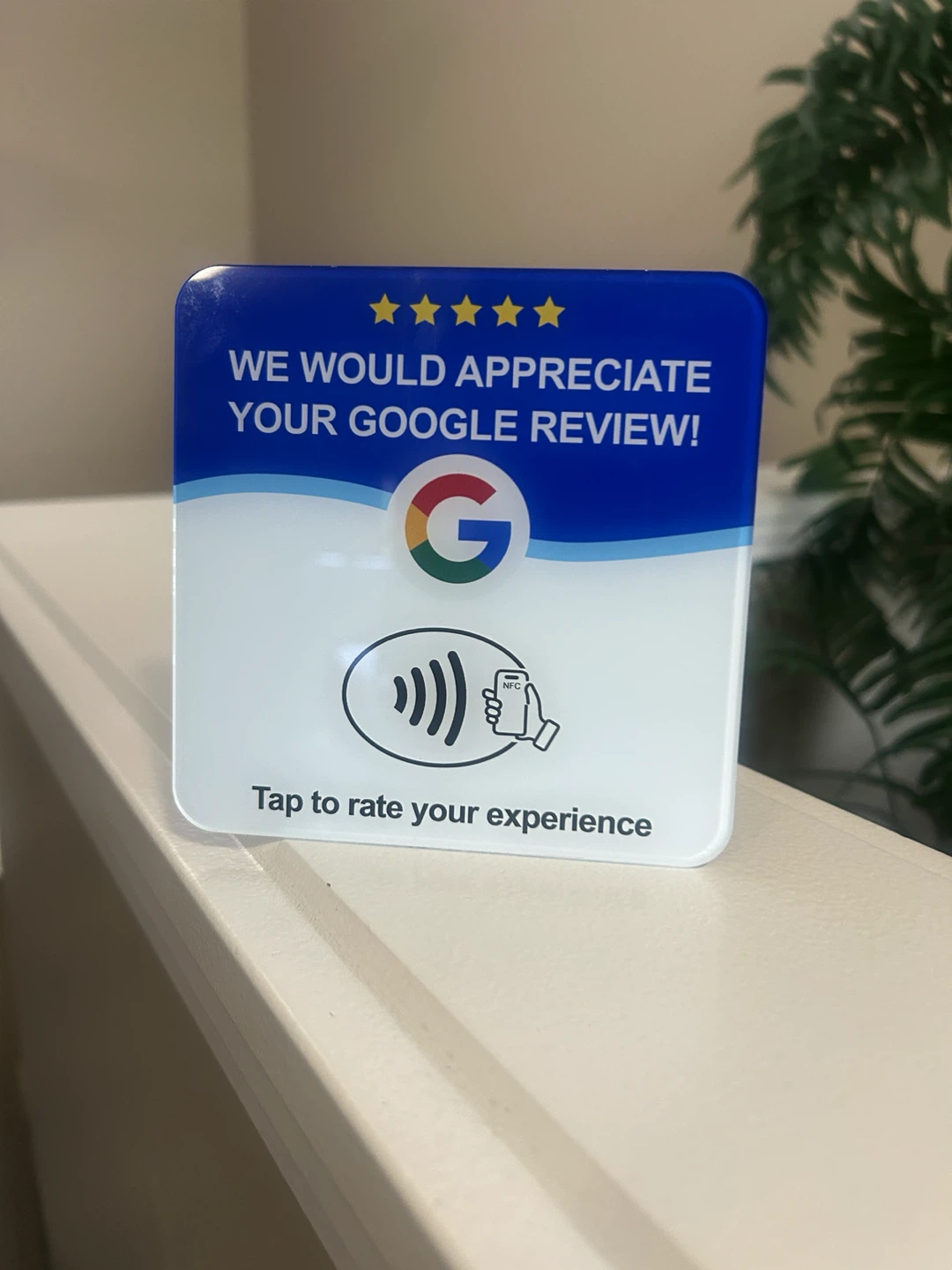 Google Review NFC Tap Stand