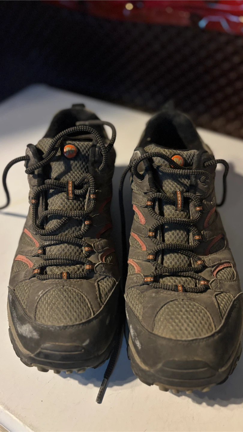 Merrell Dark Choc Moabs Men's Hiking Shoes Size 12