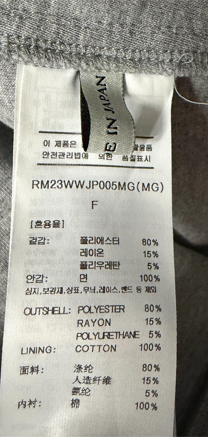 RECTO Grey Zip-Up Hoodie Kpop Kdrama BTS Cha Eun Woo Brand - photo 5