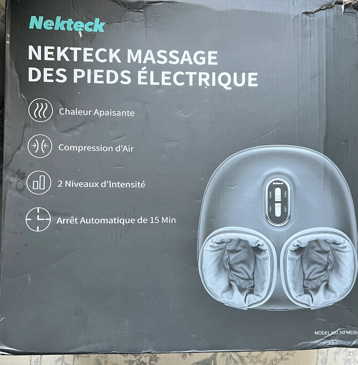 Nekteck electric foot massager. - photo 2