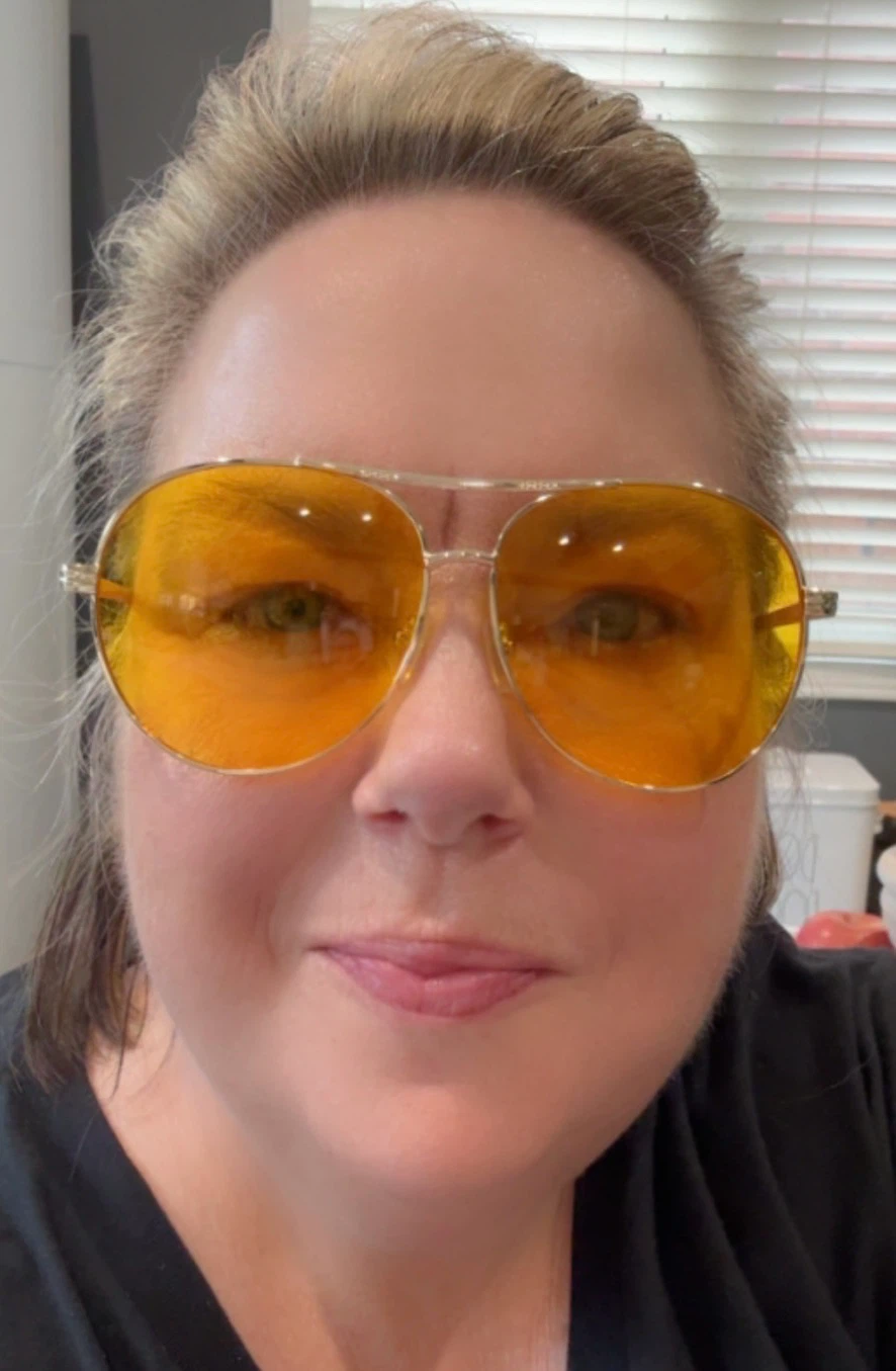 Aviator Style Yellow Lens Sunglasses - photo 4
