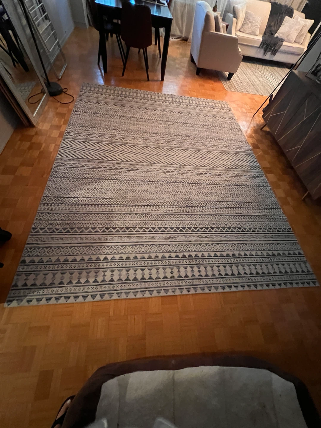 RUGSREAL Machine Washable Boho Style Area Rug