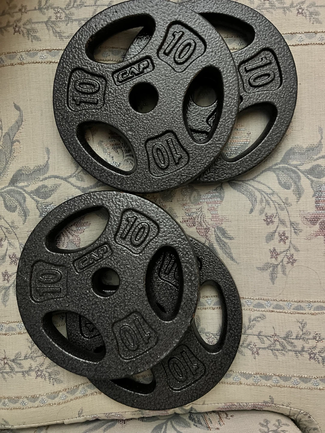 CAP 1 inch standard grip Weight Plates 4 x 10lbs (Set of 4) - photo 3