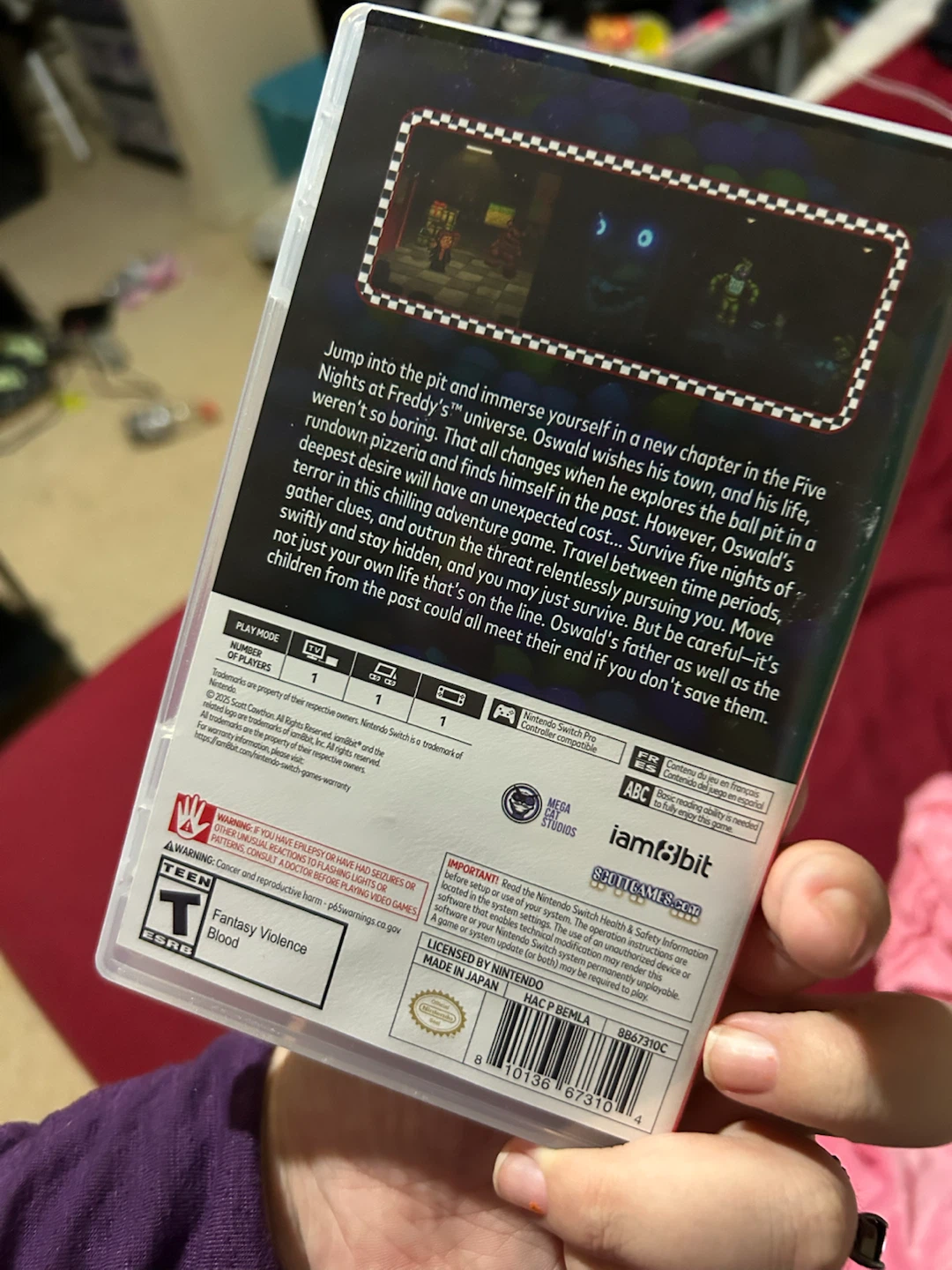 Nintendo Switch Five Nights at Freddy's Into the Pit Game - photo 2