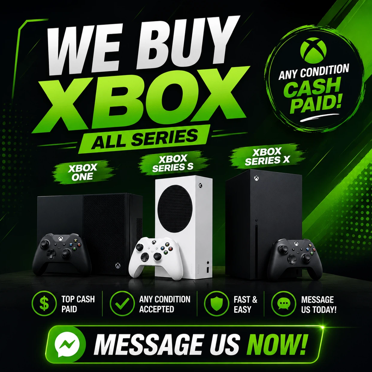 We Buy Xbox Consoles (All Series)