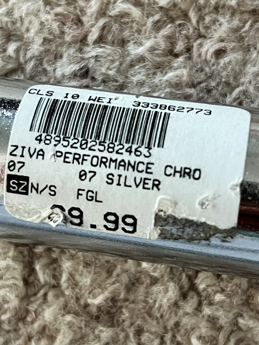 Ziva Perfromance 5' Chrome Barbell, Never used. - photo 2