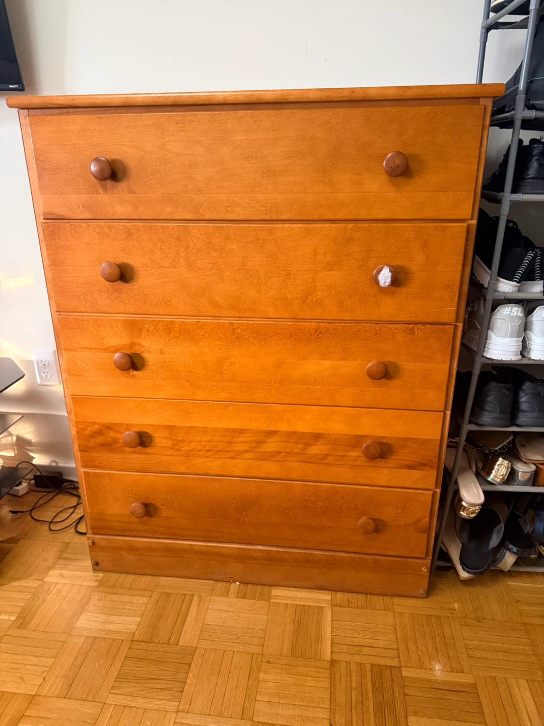 Wooden 5-Drawer Dresser - photo 2