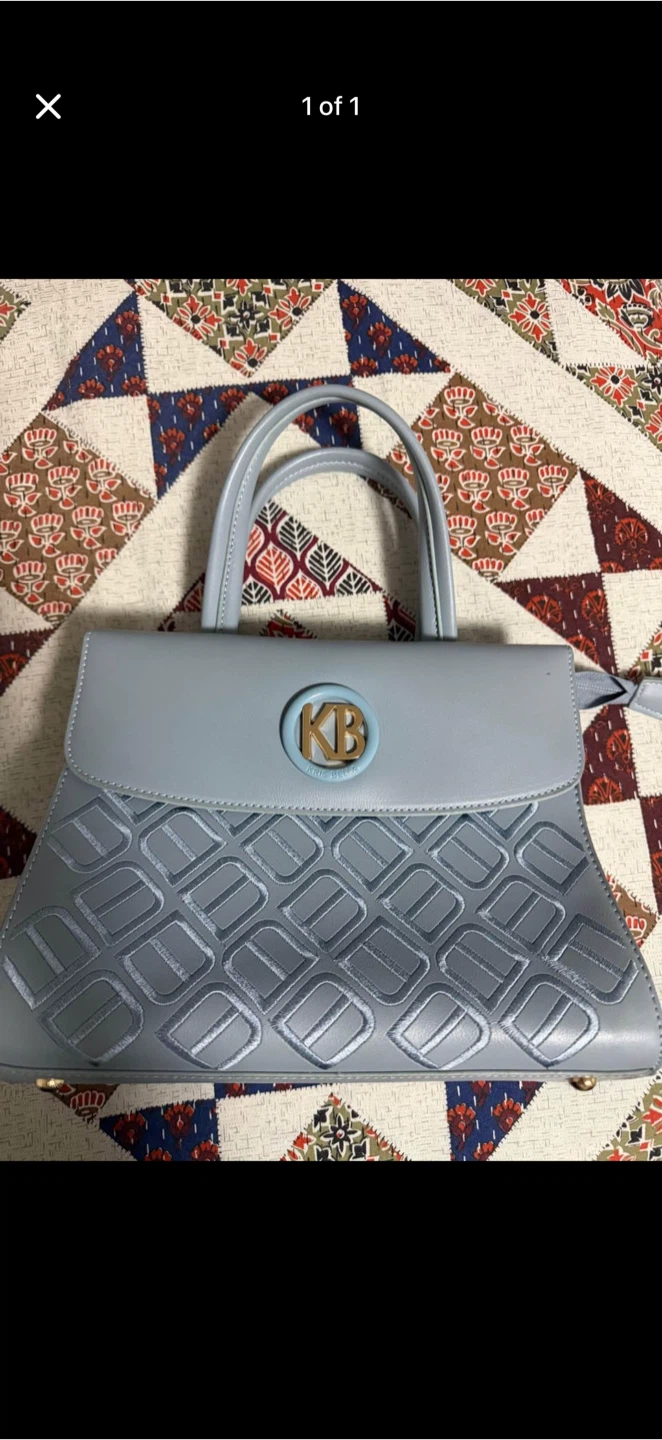 KB Kris Bella Light Blue Handbag