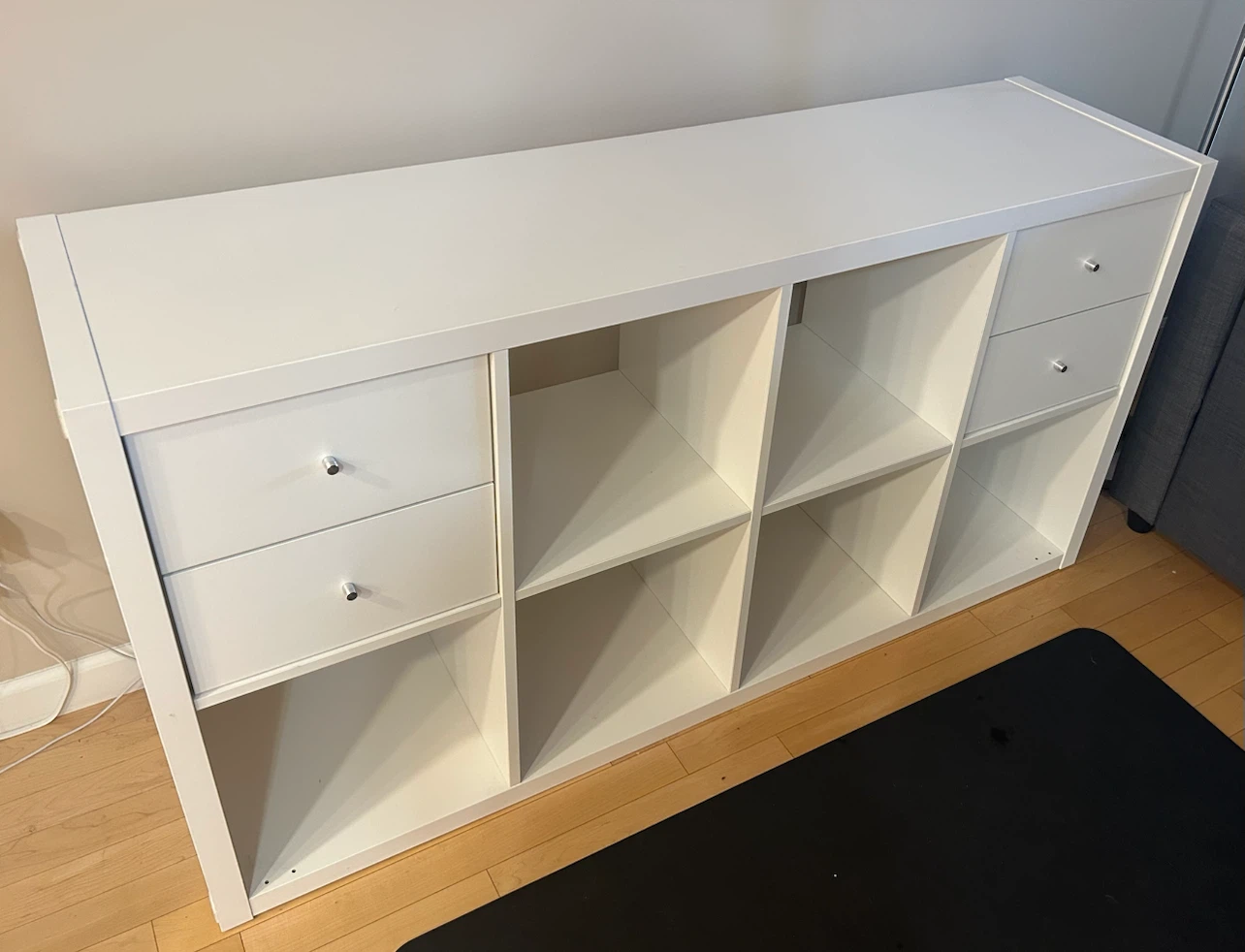 IKEA Kallax White Shelf Unit with Drawers