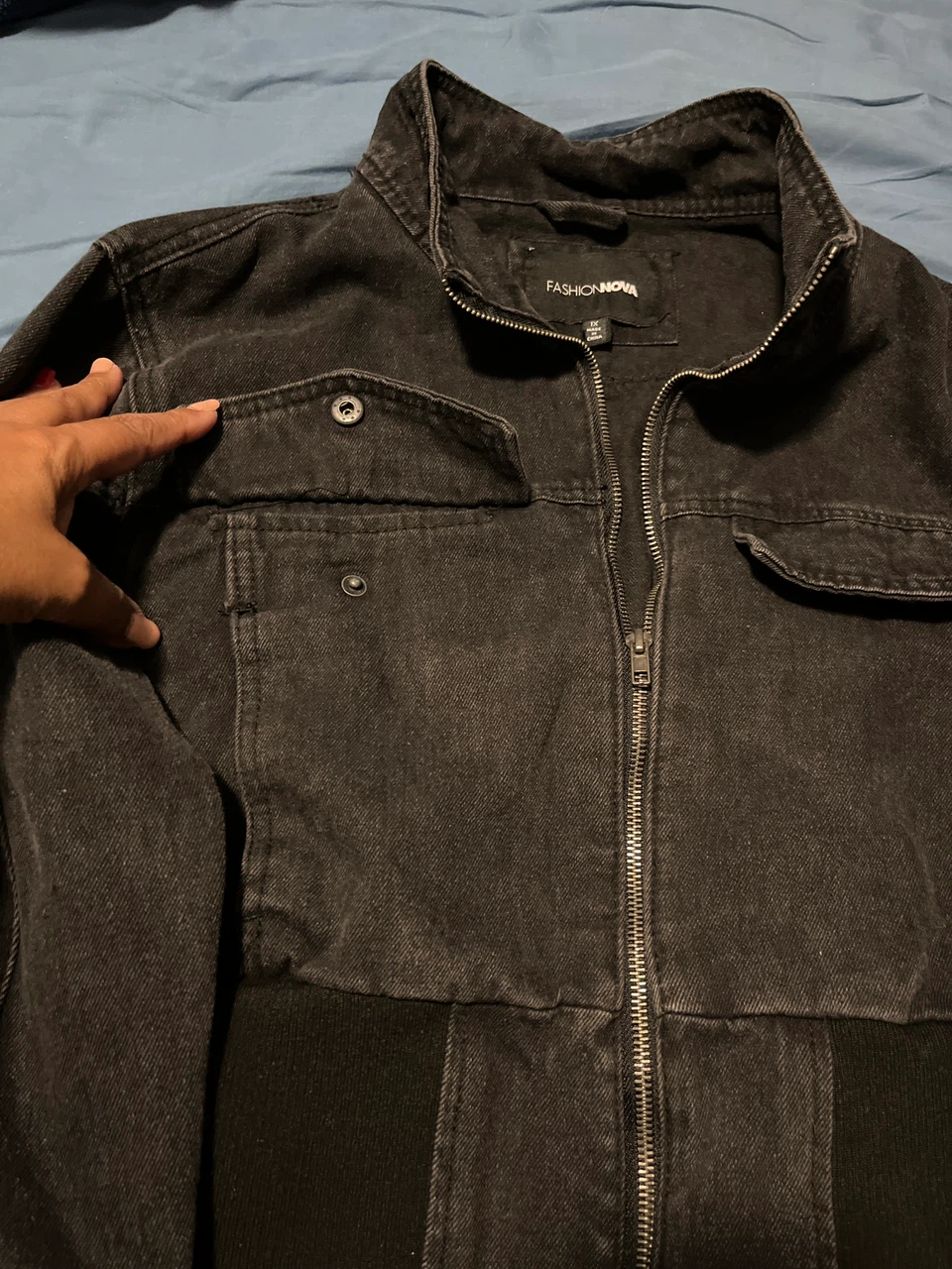 Fashion Nova Black Denim Jacket - photo 2