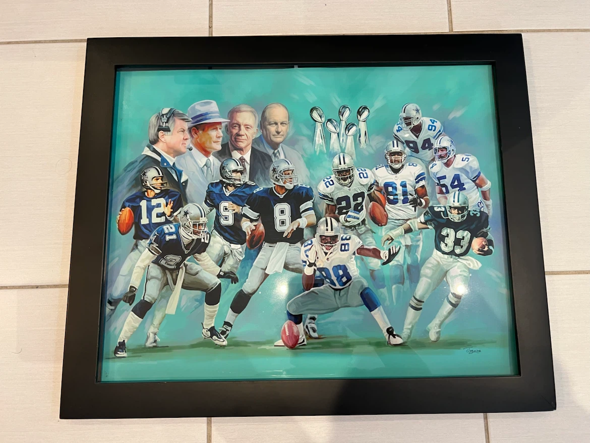 Framed Dallas Cowboys Legends Art Print