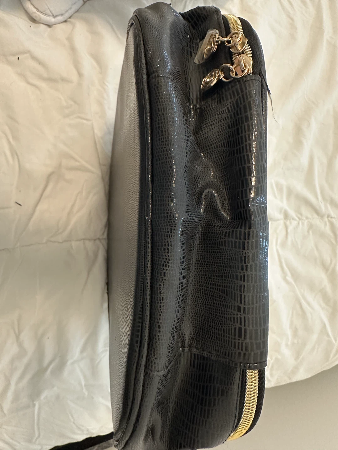 Lancôme Paris Vanity Case/travel  round black make up bag - photo 3