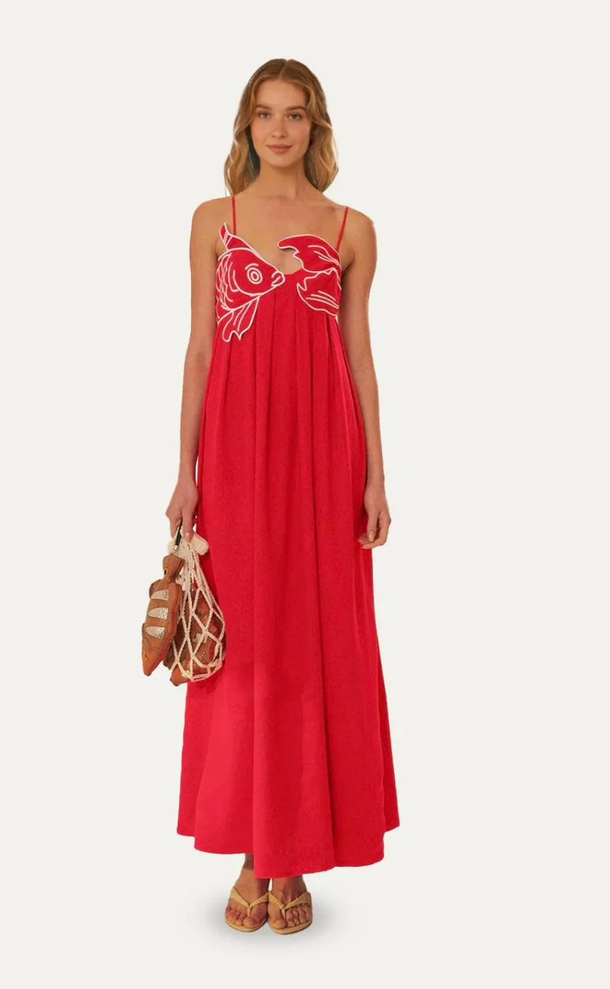 Blue FARM Rio Fish Print Maxi Dress - Size 6 - photo 2