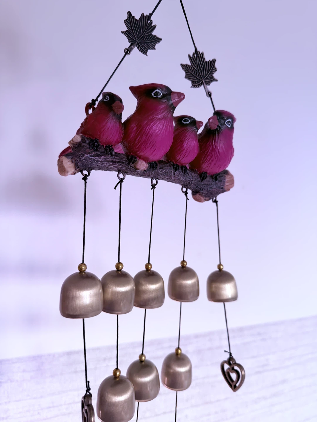 Cardinal Family Wind Chime - photo 3