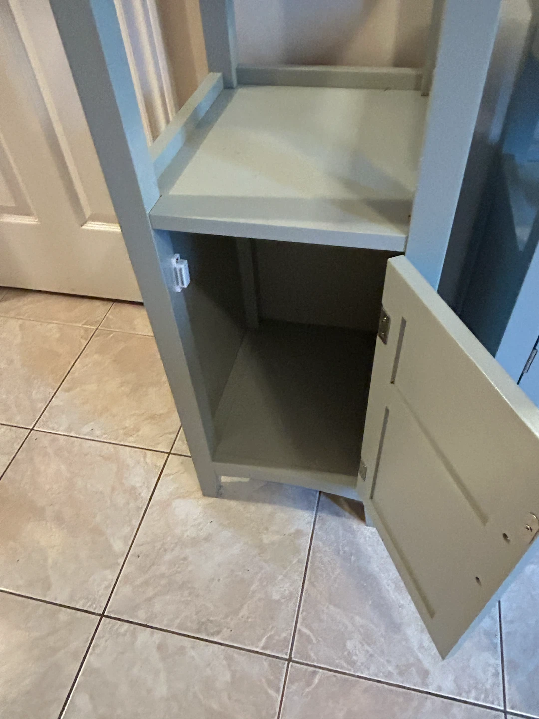 Light grey Storage Cabinets with Door/set of 2 - photo 5