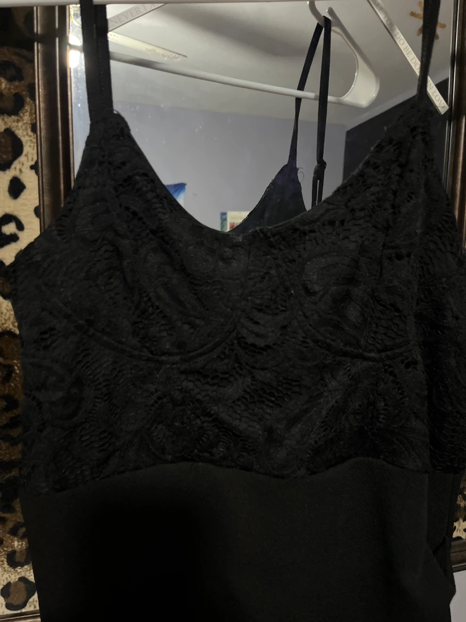 Black Lace Bodice Sheath Dress - photo 2