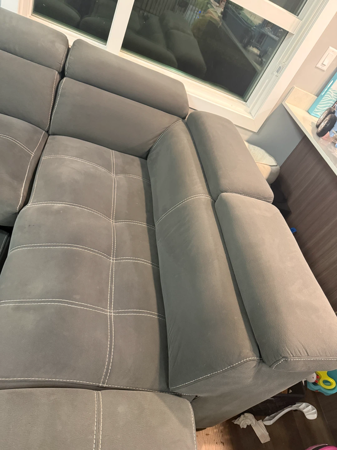 Gray Sectional Sofa with Storage - photo 5