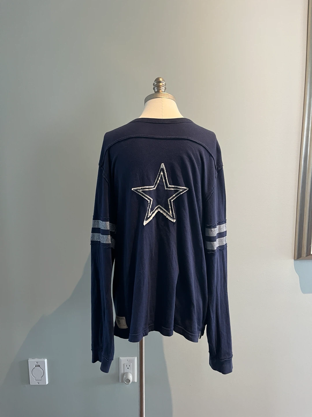 Reebok NFL Dallas Cowboys Long Sleeve Shirt Size L