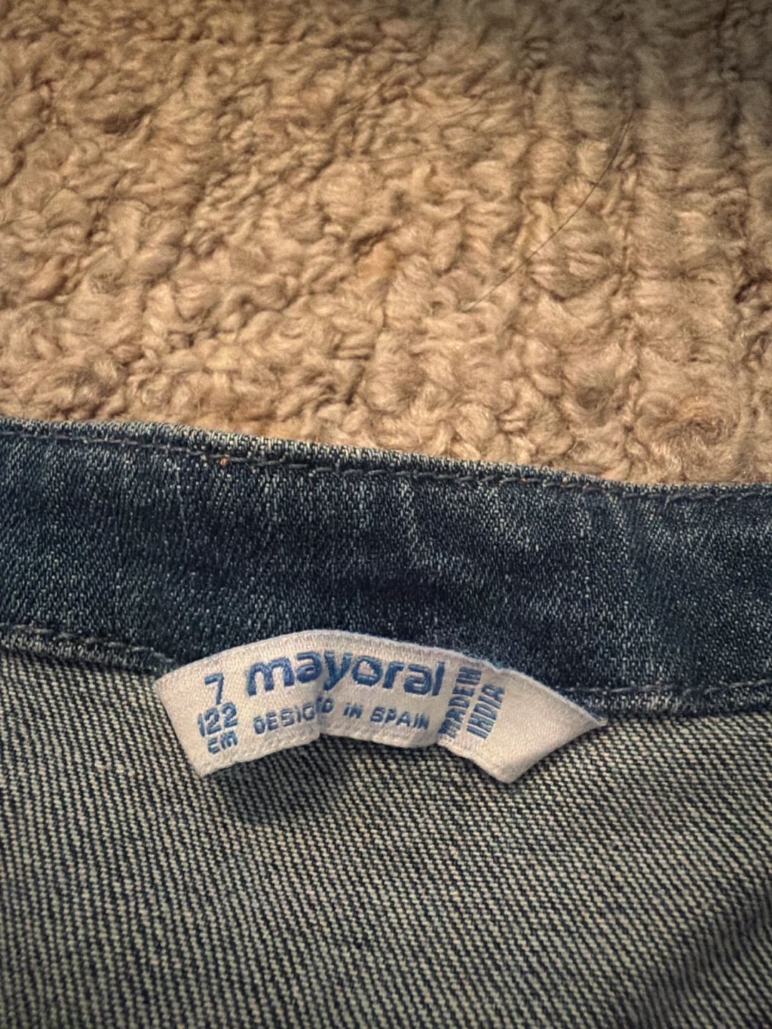 Mayoral Denim Jacket with Embellishments - Size 7 - photo 2